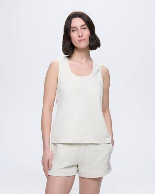 Womens Summer Tank Top—Bone White