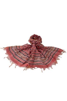 Chanderi Silk Cotton Blockprint Stole No. 13 Jodhpur Edit