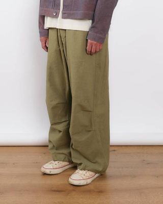 Paco Pants - Olive Slub