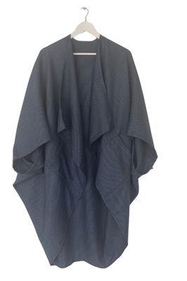 NEW! Wool Honeycomb Kimono Blue