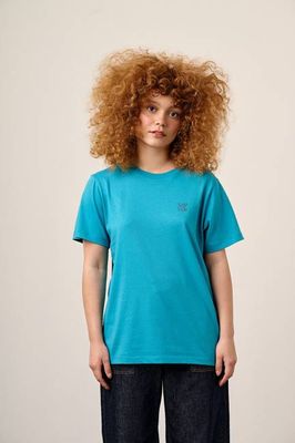 Denver - Cotton T-Shirt in Teal