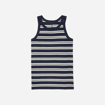 The Tank in Essential Cotton | Navy / Tan