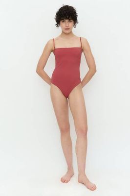 Maillot 1PC bandeau Terracota