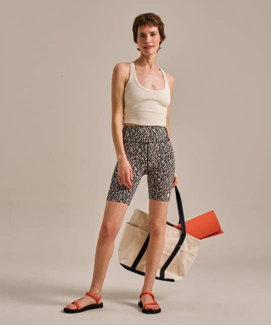 Rib Gathered Crop Top