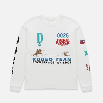 Duke Rodeo Team Vintage White Waffle Top