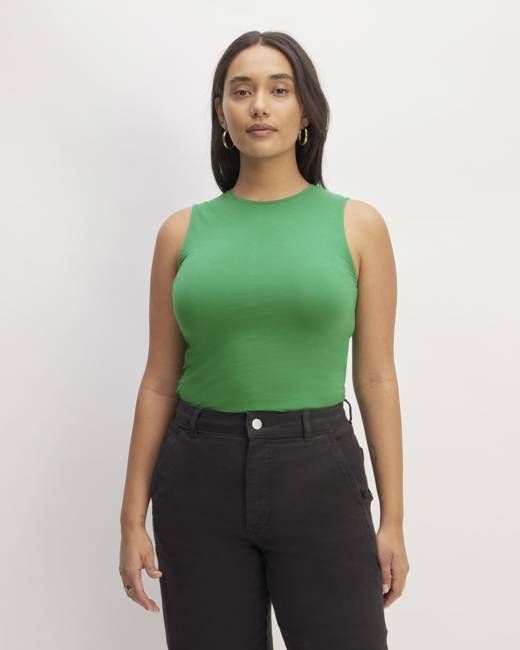 The Supima® Form Tank | Grass Green