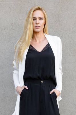 Magda Double-strap Cami, Black