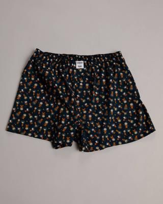 Druthers Organic Cotton Oahu Boxer Shorts - Navy