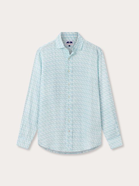 Men's 60 & Still Roaring Abaco Linen Shirt