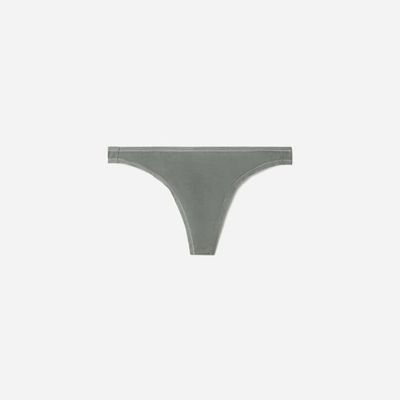 The Cotton Thong | Dark Sage