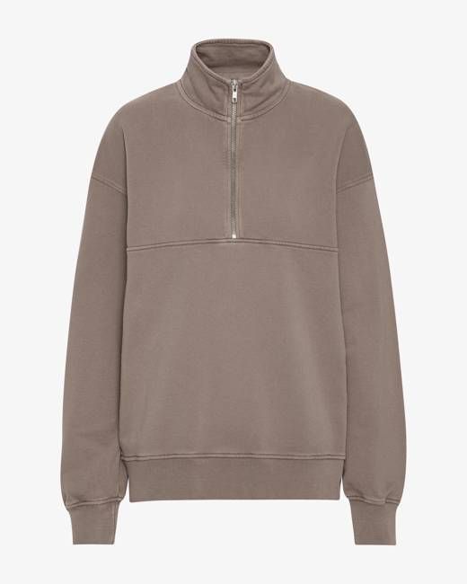 Organic Quarter Zip - Faded Khaki