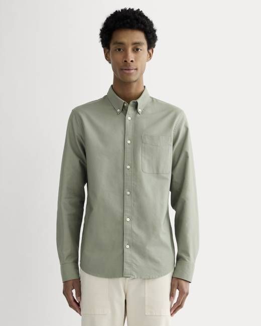 The Slim Oxford Shirt | Sage Green | Tall