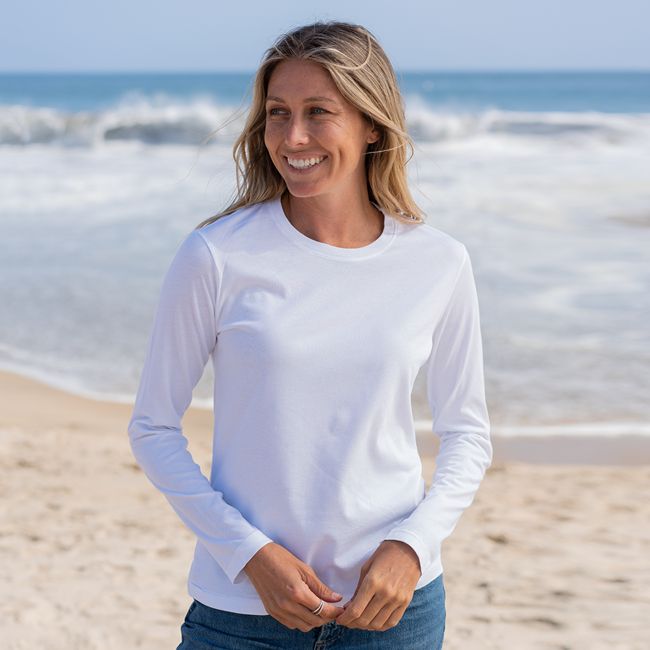 Womens Heavyweight Long Sleeve Crew Neck