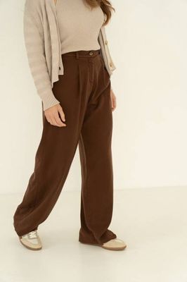 Mara Brown Tencel Trousers