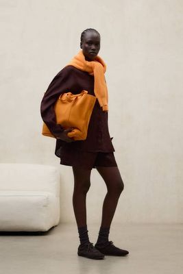 PLAIN ORANGE MARTA TIKA SHOPPER BAG