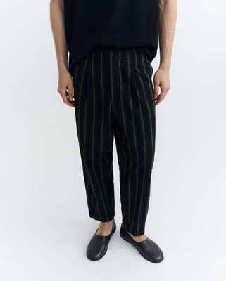 Loose seersucker striped pants Luc