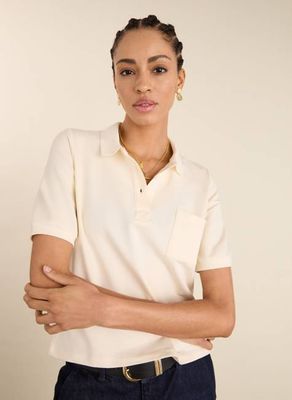 Cassidy Organic Cotton Polo Tee