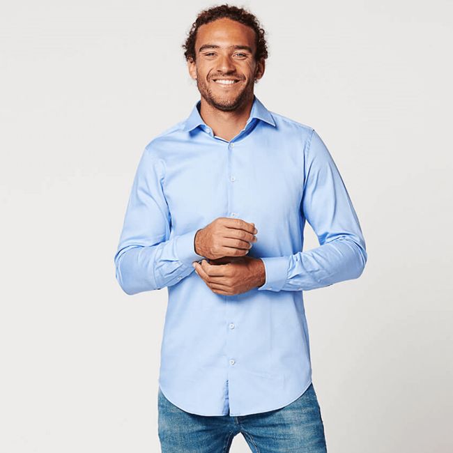 Shirt - Slim Fit - Circular Blue