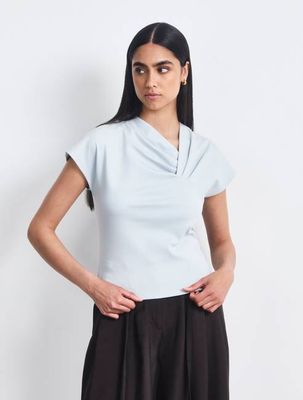 Blaine Top In Icy Blue