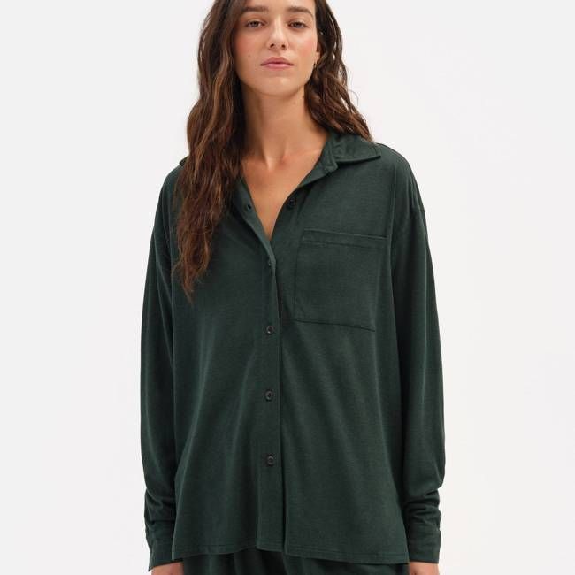 Tencel Sleep Button Down