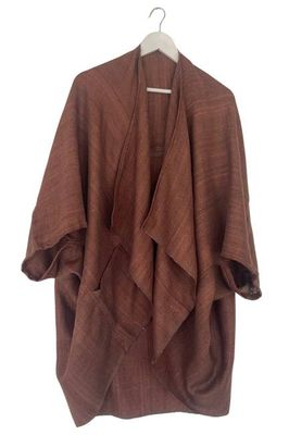 NEW! JIVA Wool Silk Kimono Coffee