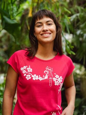 Catlove Cap Sleeve fuchsia