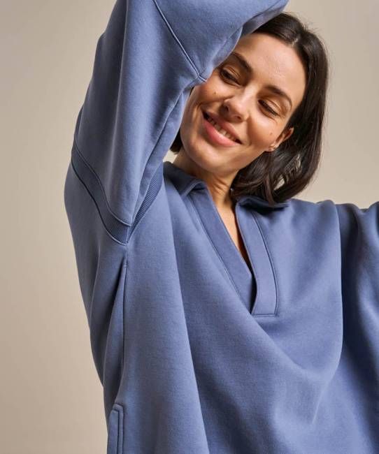 Athletic Collared Sweatshirt