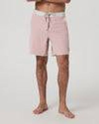Cruise Boardshort 7" | Men's Mauve Linen Texture Shorts | Vuori