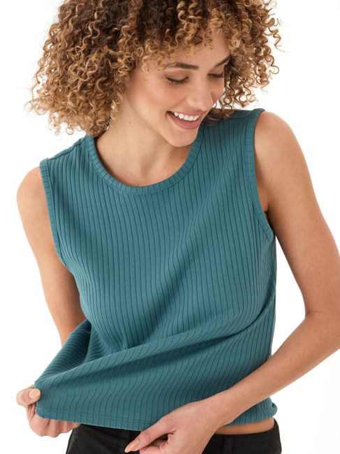 Emilia Organic Rib Crew Tank