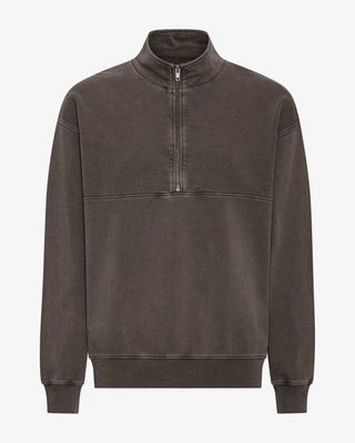 Organic Quarter Zip - Faded Mud