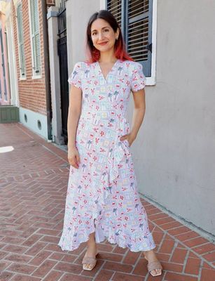 New Orleans Riviera Organic Wrap Dress