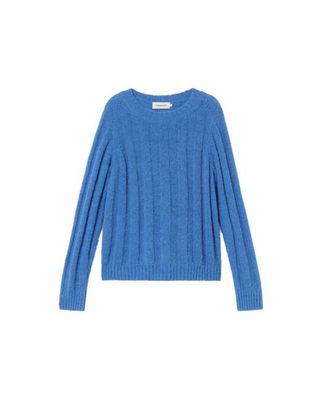 Blue alpaca wool Layan sweater