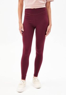 FARIBAA LEGGINGS | ruby red