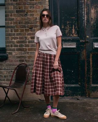 Linen Skirt No.11 in Neapolitan