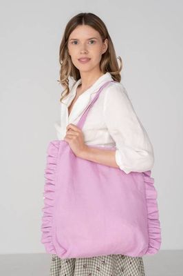 Ruffle Tote Bag