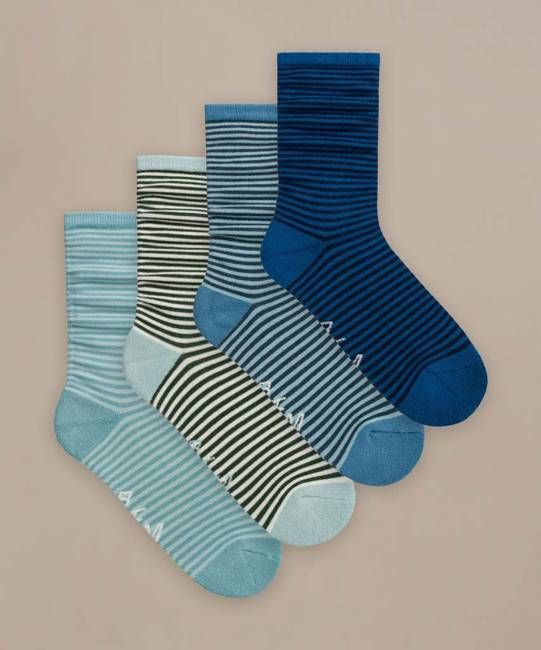 Womens Everyday Roll Top Socks - 4 Pack -Size 4-7