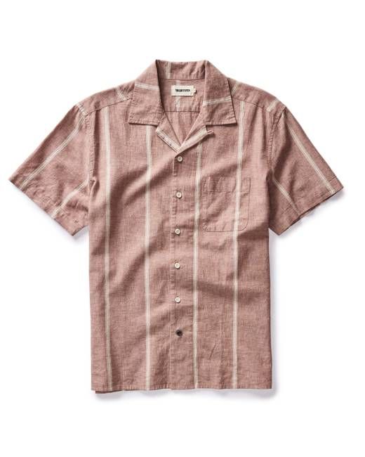 The Hawthorne Shirt in Dried Fig Stripe