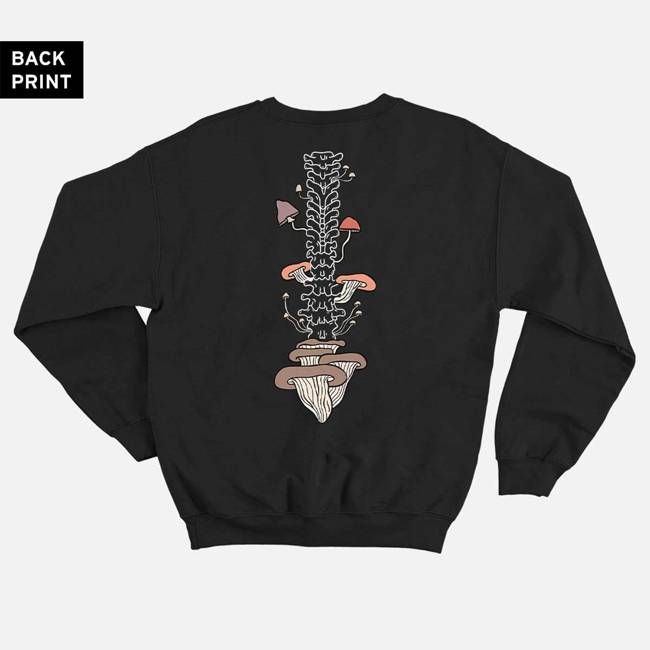 Botanatomy Spine Back Print Sweatshirt (Unisex)