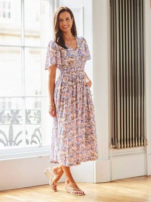 Maddie Short Sleeve Dress - Floral Print