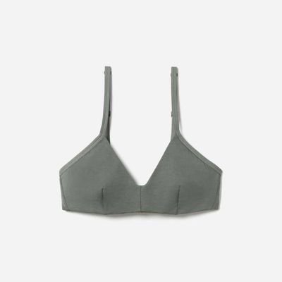 The Cotton Bralette | Dark Sage