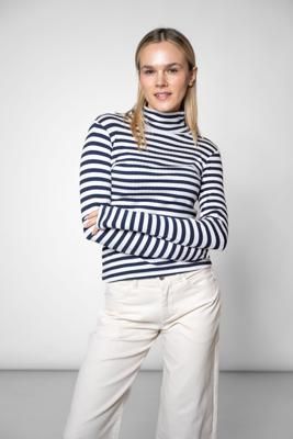 Gestreiftes Longsleeve navy