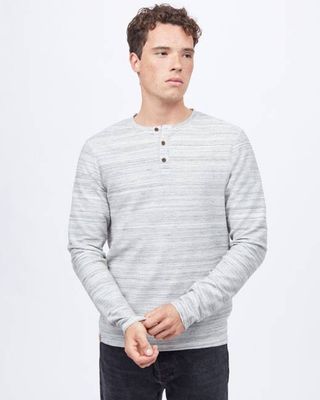Space Dye Ottoman Henley Longsleeve