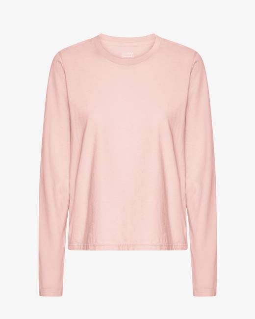 Women Organic LS T-Shirt - Faded Pink