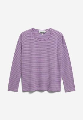 XIANAA STRIPES LANGARMSHIRT | oatmilk-orchid