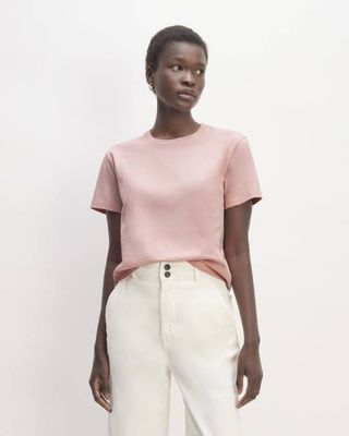 The Box-Cut Tee in Essential Cotton | Rose Pink | No Pocket