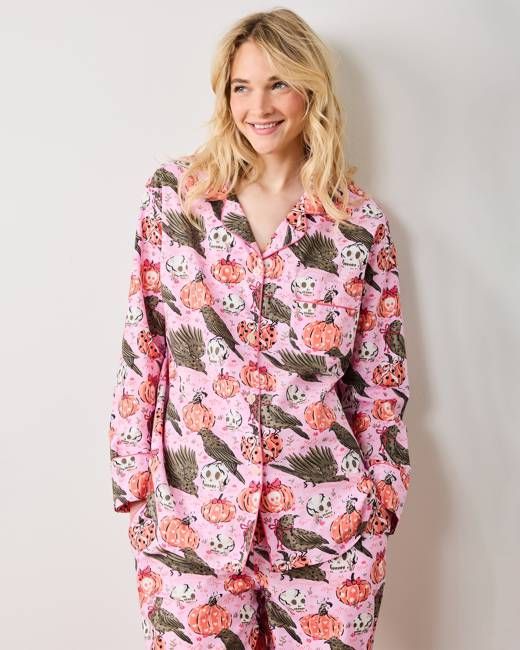 Sleepy Hollow - Long PJ Set - Nevermore Pink