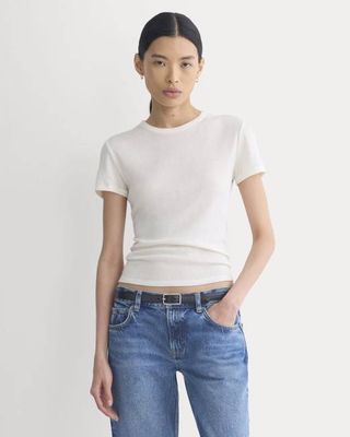 Tissue Short-Sleeve Crew | Bone