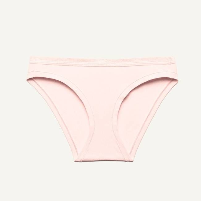 Organic Cotton Low-Rise Bikini in Quartz