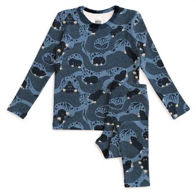 Kids Pajama Set - Moles Blue