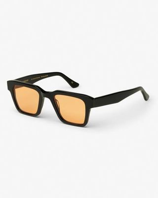 Sonnenbrille 03 - Deep Black Solid - Orange